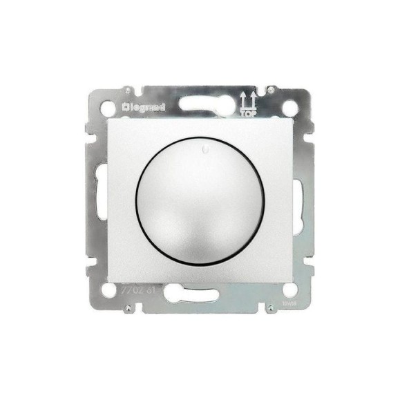 Светорегулятор поворотный Legrand Valena DIY алюминий, 400Вт 694348