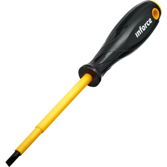 Диэлектрическая отвертка SL5,5х125мм Inforce 06-09-79