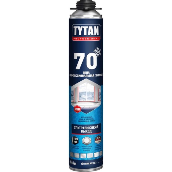 Пена монтажная TYTAN PROFESSIONAL 70 профи, 870 мл, зимняя 269906