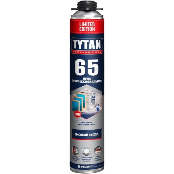 Пена монтажная TYTAN PROFESSIONAL 65 limited edition, профи, 750 мл 274814