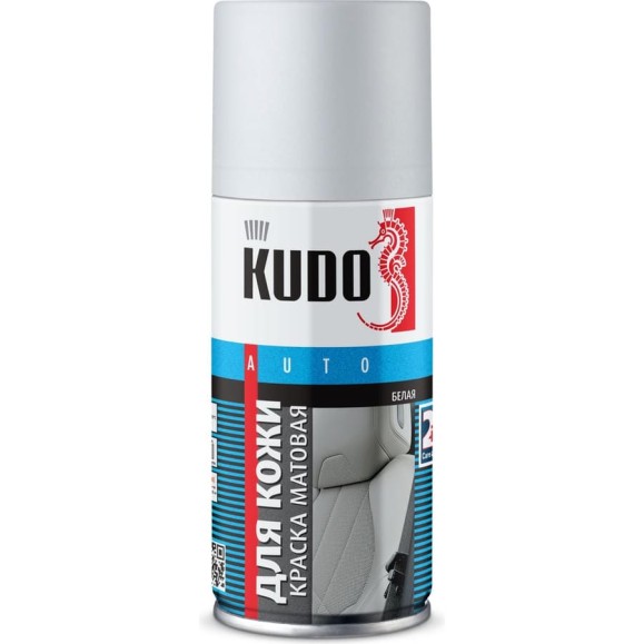 Краска для кожи KUDO белая, матовая, 210 мл KU-5272M