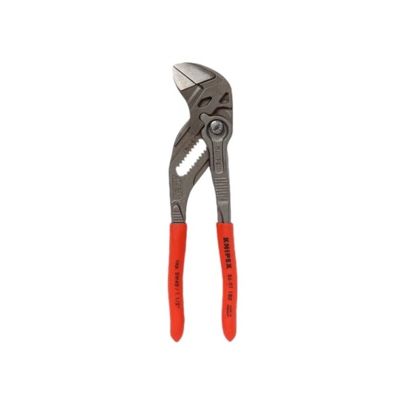 Переставные клещи-ключ Knipex 180 мм, 40 мм (1 1/2"), серые, 1К ручки, KN-8601180SB