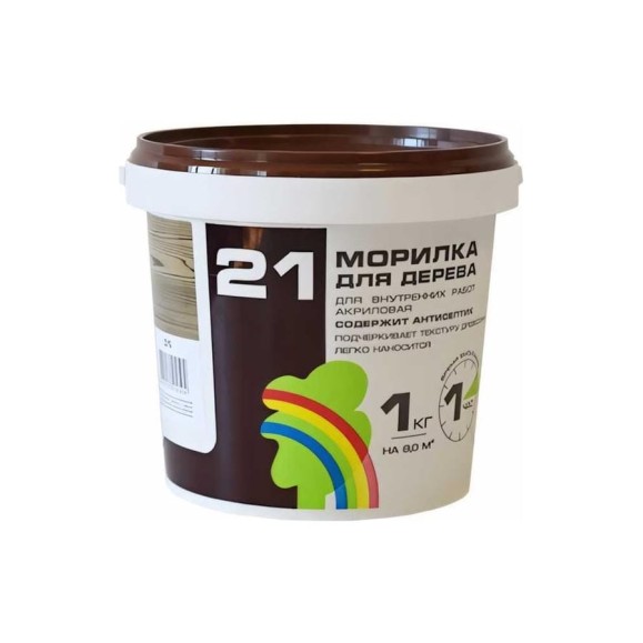 Морилка Радуга ВДАК 21 (сосна; 1 кг) 4607017514474 Морилка Радуга ВДАК 21 (сосна; 1 кг) 4607017514474