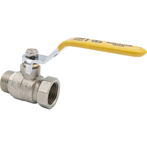 Шаровой кран для газа AQUALINK 3/4 вн-нар ручка 7105