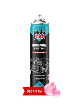 Глянцевый полироль пластика Mobicar 400 мл, бабл-гам 0508-06 MC