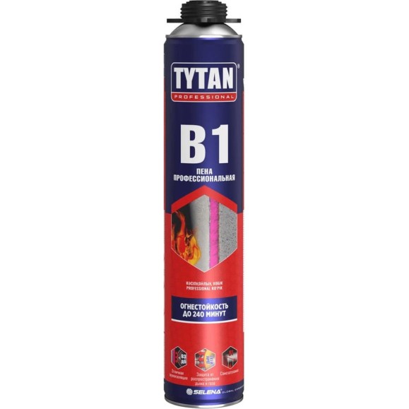 Профессиональная пена TYTAN PROFESSIONAL В1 огнеупорная 750мл 272081 Профессиональная пена TYTAN PROFESSIONAL В1 огнеупорная 750мл 272081