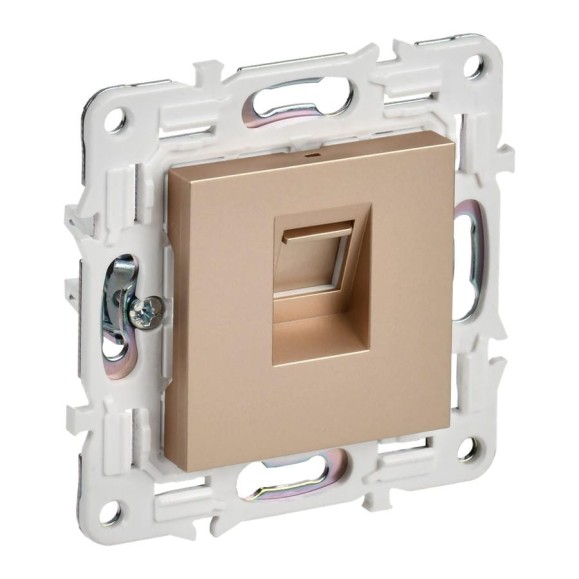 Розетка компьютерная IEK SKANDY RJ45 кат.6 SK-K02Sa песочный SK-K10-2-K98