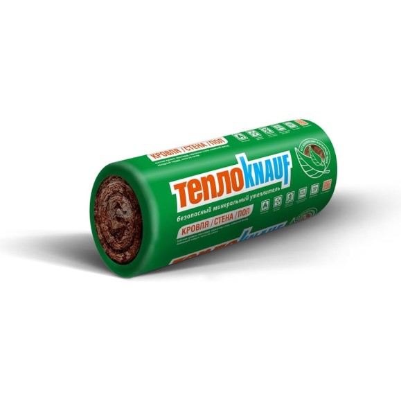 Утеплитель Knauf Insulation TеплоKNAUF (50x1220x6148 мм; 15 кв. м; 2 мата/рулон) 622012 Утеплитель Knauf Insulation TеплоKNAUF (50x1220x6148 мм; 15 кв. м; 2 мата/рулон) 622012