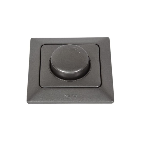 Диммер NE-AD 1000W, 250В, 10А, Aras, Графит, 93-121-10