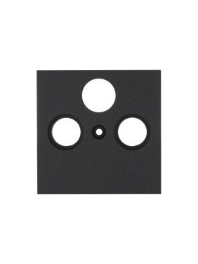 Накладка розетки TV+FM+SAT LK Studio, 2(3) отверстия (черный бархат) LK80 845208-1