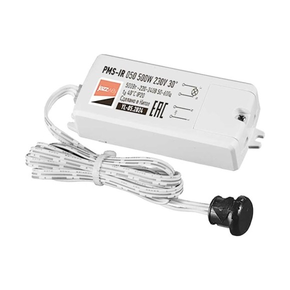 Датчик движения мебельный Jazzway встраиваемый инфракрасный PMS-IR 050 500Вт 230В 30 град. WH белый IP20 5059092 Датчик движения мебельный Jazzway встраиваемый инфракрасный PMS-IR 050 500Вт 230В 30 град. WH белый IP20 5059092