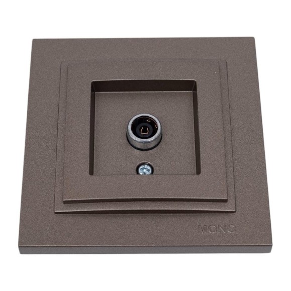 TV розетка MONO ELECTRIC Despina, оконечная, с экраном, бронза 102-232305-138