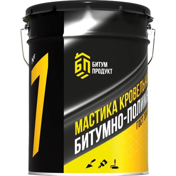 Мастика битумно-полимерная БИТУМ ПРОДУКТ, 21,5 л, BP-7