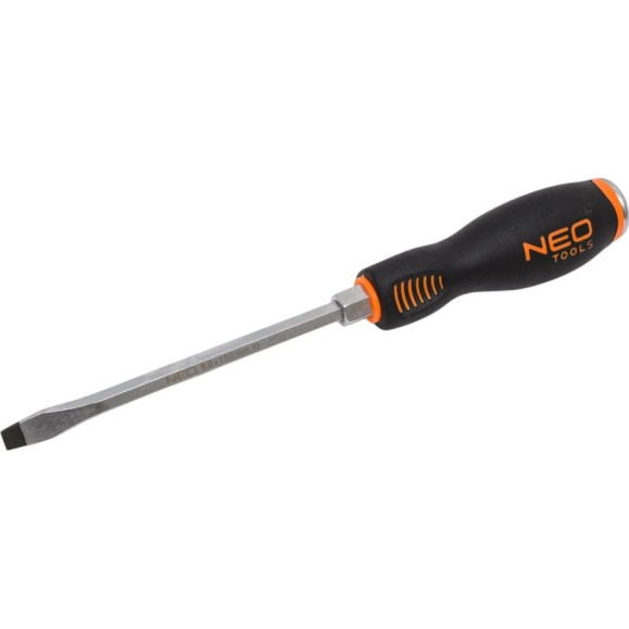 Шлицевая ударная отвертка NEO Tools 8.0x150 мм CrMo 04-020
