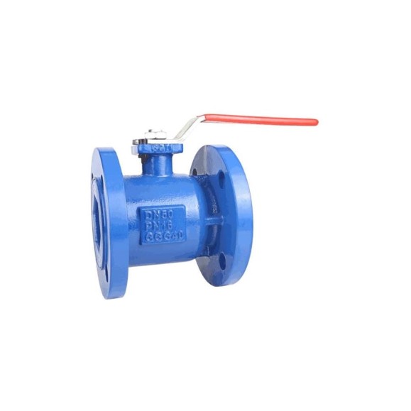 Шаровой кран Benarmo чуг Ду150 Ру16 фл полнопроходной, под электропривод с рукояткой 109-0031