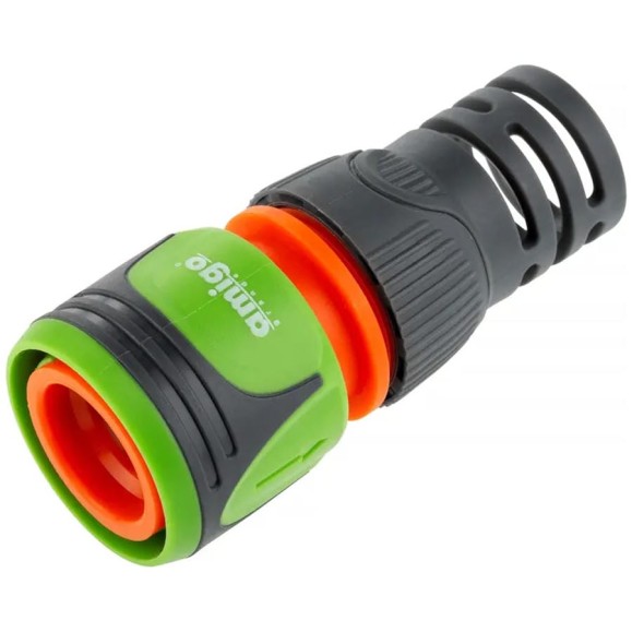 Коннектор для шланга с аквастопом 1/2" AMIGO 79861