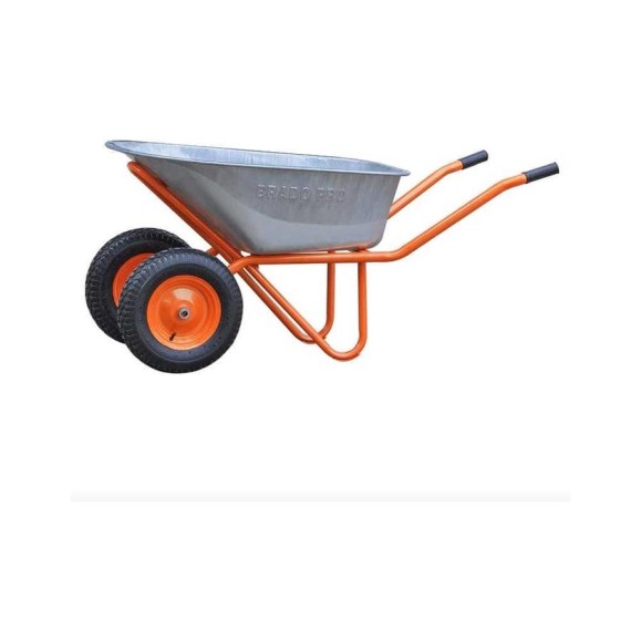 Тачка строительная BRADO Expert PRO 2x130 (до 130 л, до 350 кг, 2x4.00-8, пневмо, ось 20*80) 00-00023861 Тачка строительная BRADO Expert PRO 2x130 (до 130 л, до 350 кг, 2x4.00-8, пневмо, ось 20*80) 00-00023861