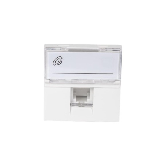 Телефонная розетка IEK RJ-11, категория 3, 2 модуля CKK-40D-RT2-K01