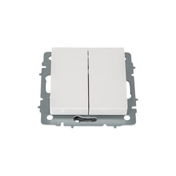 2-клавишный выключатель IEK Brite 10а вс10-2-0-брб белый BR-V20-0-10-K01 2-клавишный выключатель IEK Brite 10а вс10-2-0-брб белый BR-V20-0-10-K01