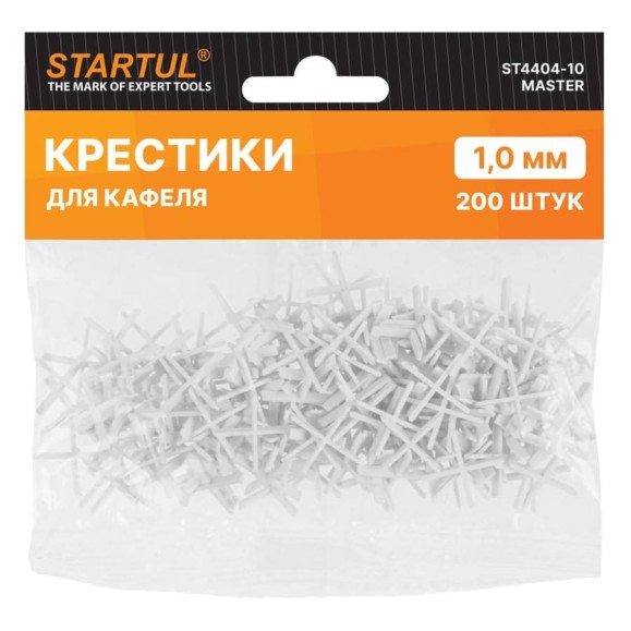 Крестики для кафеля MASTER 1 мм, 200 шт STARTUL ST4404-10