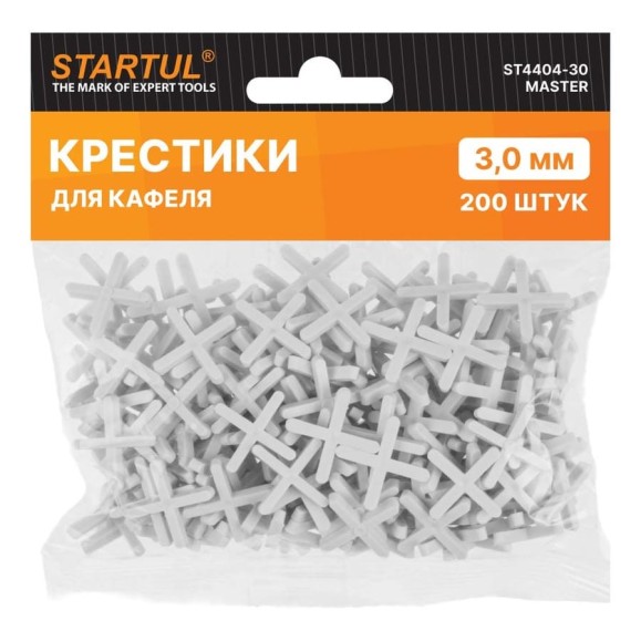 Крестики для кафеля MASTER 3 мм, 200 шт STARTUL ST4404-30