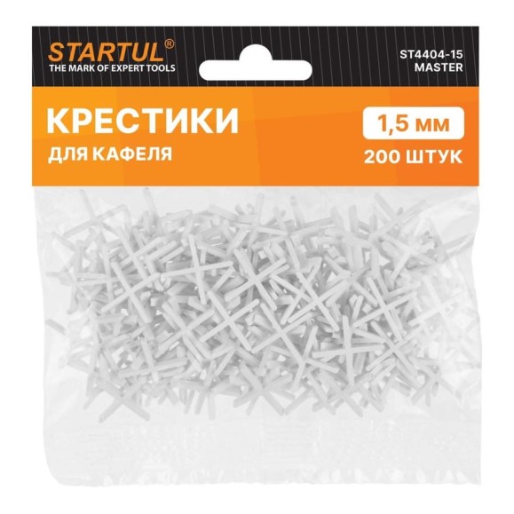 Крестики для кафеля MASTER 1.5 мм, 200 шт STARTUL ST4404-15