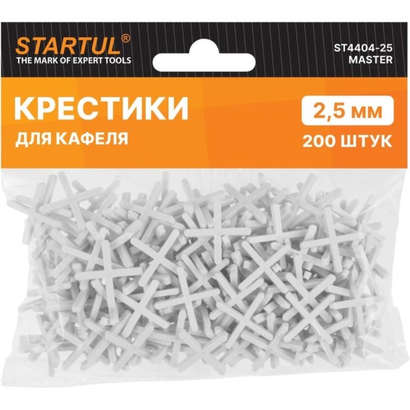 Крестики для кафеля MASTER 2.5 мм, 200 шт STARTUL ST4404-25