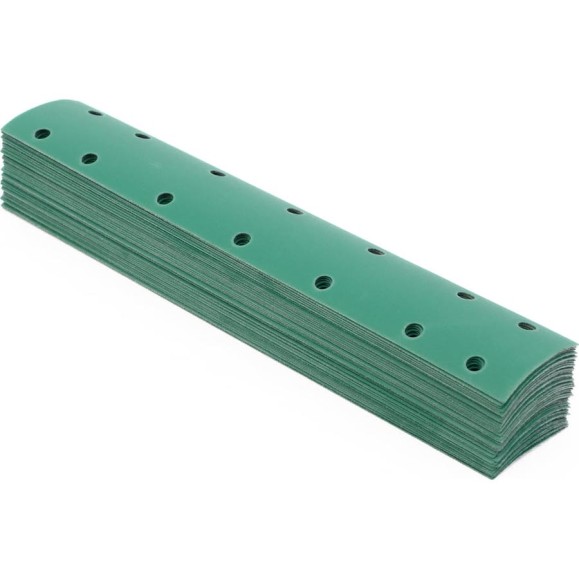 Пoлоса aбразивнaя GREEN FILM 14 отверстий, P180, на липучке, 70х400 мм, 50 шт TILFLEX TL44-180/50