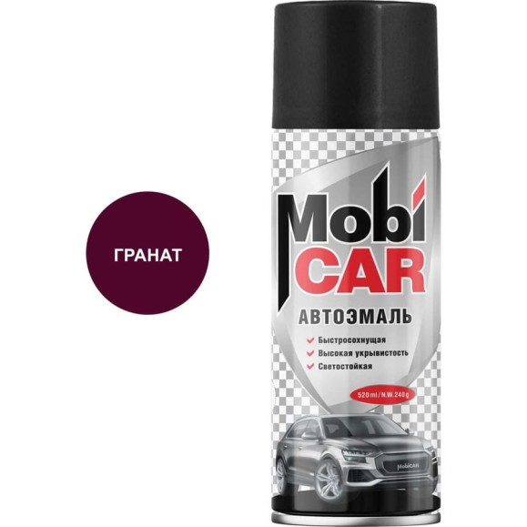Аэрозольная автоэмаль Mobicar 520 мл 180 гранат 0501-180 MC