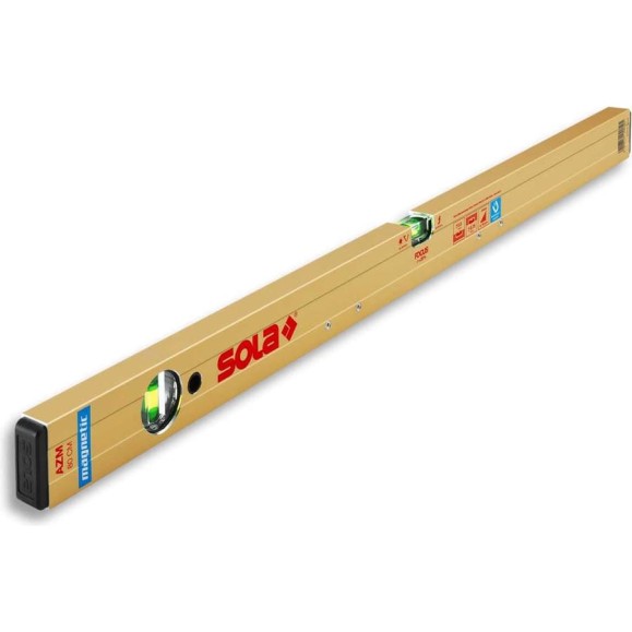 Магнитный уровень SOLA AZM 40 NEW, L=40 см, 2 глазка 01820501 Магнитный уровень SOLA AZM 40 NEW, L=40 см, 2 глазка 01820501