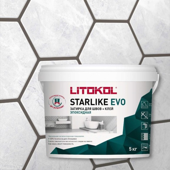 Эпоксидный состав для укладки и затирки мозаики LITOKOL STARLIKE EVO S.232 CUOIO 485290004 Эпоксидный состав для укладки и затирки мозаики LITOKOL STARLIKE EVO S.232 CUOIO 485290004
