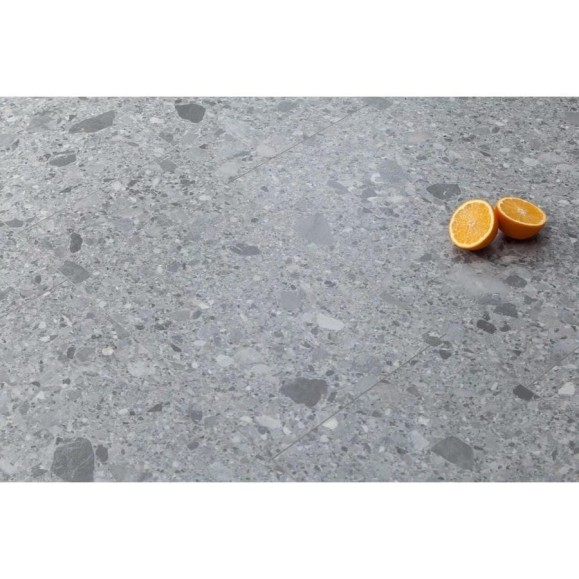 Ламинат Bonkeel SPC Tile Grigio Terrazzo 609,6x304,8x4 мм, 2,23 м2, 12 штук в упаковке 574239