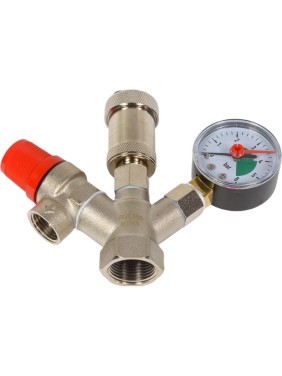 Группа безопасности Rvc COMPACT 3/4 (клапан 1,5 Bar) никелированная 13621