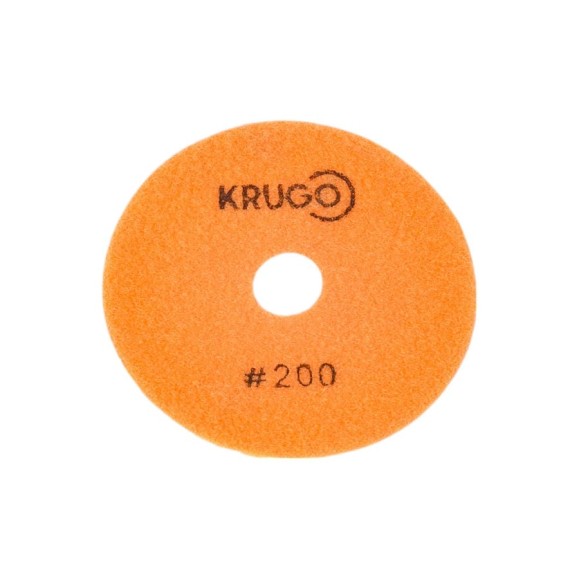 Алмазный гибкий шлифовальный круг (черепашка), 100 мм, Р200, мокрый KRUGO PPW040200