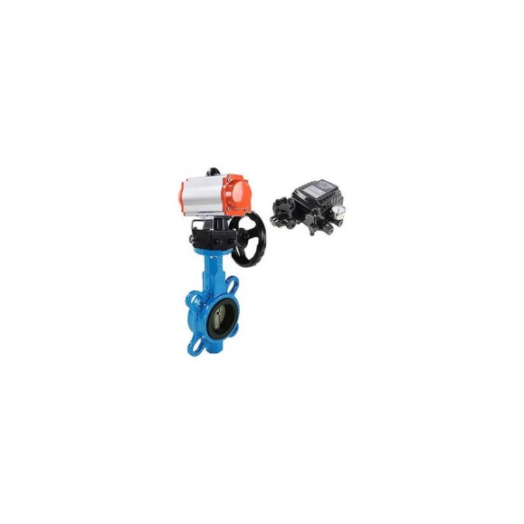 Затвор DN.ru QT450-QT450-NBR-2W-Fb-H Ду125 Ру16 LUG пн.привод, позиционер, дублер D050-51066 Затвор DN.ru QT450-QT450-NBR-2W-Fb-H Ду125 Ру16 LUG пн.привод, позиционер, дублер D050-51066