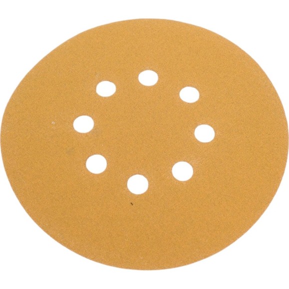 Диск абразивный с липучкой Sandpaper (yellow) 150 мм, 8 отверстий, P120, 5 шт BRUSHTEX 150Y8-120 Диск абразивный с липучкой Sandpaper (yellow) 150 мм, 8 отверстий, P120, 5 шт BRUSHTEX 150Y8-120