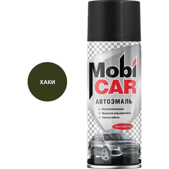 Аэрозольная автоэмаль Mobicar 520 мл 303 хаки 0501-303 MC Аэрозольная автоэмаль Mobicar 520 мл 303 хаки 0501-303 MC