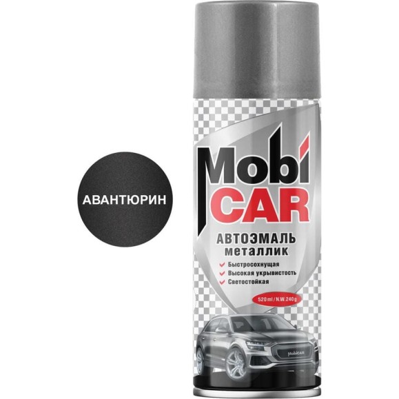 Аэрозольная автоэмаль Mobicar металлик 520 мл 602 авантюрин 0502-602 MC