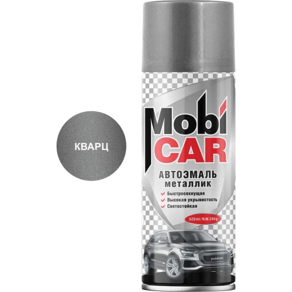 Аэрозольная автоэмаль Mobicar металлик 520 мл 630 кварц 0502-630 MC Аэрозольная автоэмаль Mobicar металлик 520 мл 630 кварц 0502-630 MC