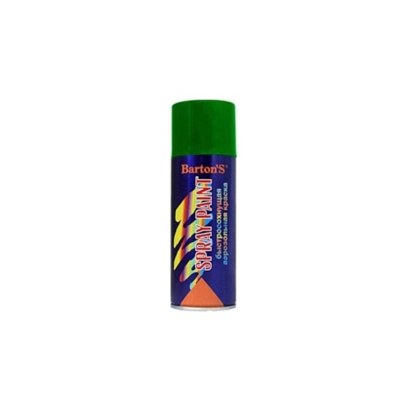 Алкидная аэрозольная краска BARTON'S Spray Paint ЗЕЛЕНЫЙ МОХ глянец RAL 6005, 520мл BR252