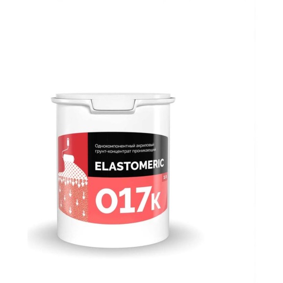 Грунтовка Elastomeric Systems концентрированная, проникающая на водной основе Elastomeric 017K, 1л 017K_1L Грунтовка Elastomeric Systems концентрированная, проникающая на водной основе Elastomeric 017K, 1л 017K_1L