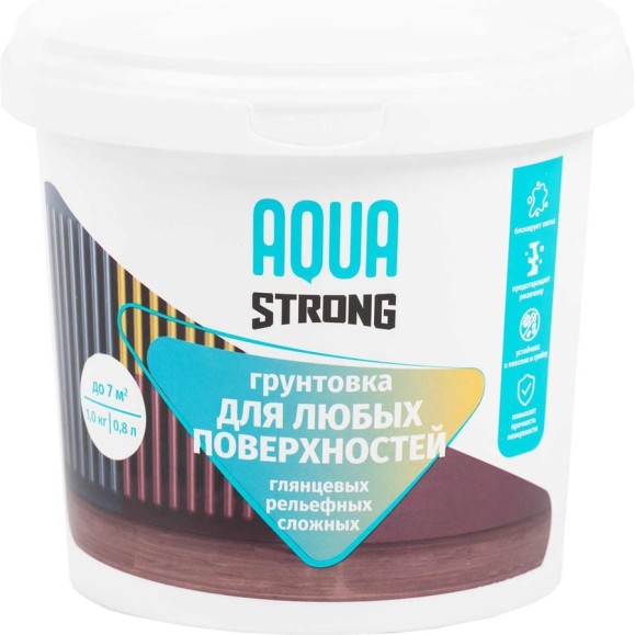 Грунтовка Aquastrong для любых поверхностей 1,0 кг 4607130865767
