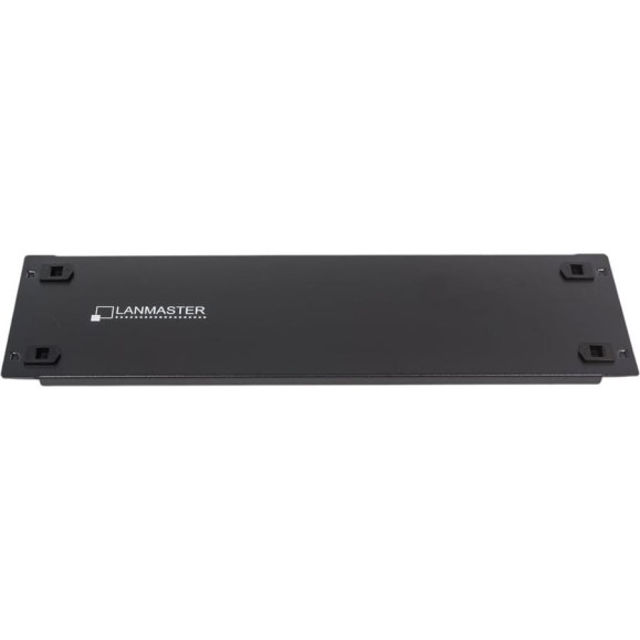 Металлическая фальш-панель LANMASTER 19" 3U, быстросъемная, черная LAN-DC-TLMFP-3U