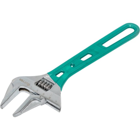 Разводной ключ RITTER Super Slim 250 мм / 10", тонкие губки, сталь CR-V, хромированные HT571250