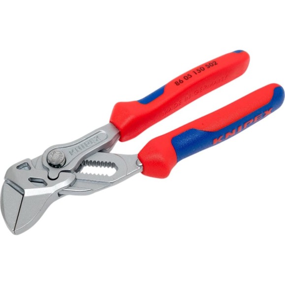 Переставные клещи-ключ Knipex 27 мм (1"), 150 мм, Cr-V, хром, 2-к рукоятки, KN-8605150S02