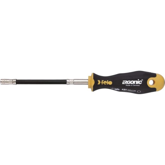 Отвертка Felo Ergonic с гибким стержнем торцевой ключ 10,0X170 42910040 Отвертка Felo Ergonic с гибким стержнем торцевой ключ 10,0X170 42910040