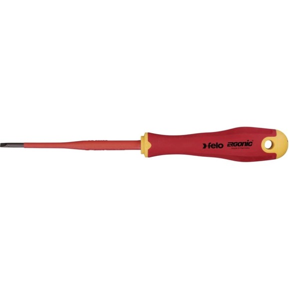 Диэлектрическая отвертка Felo SL 3,5х0,6, E-Slim Ergonic 41393590