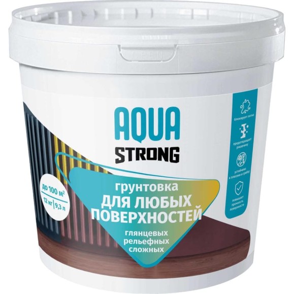 Грунтовка Aquastrong для любых поверхностей, 4 кг 4607130865774