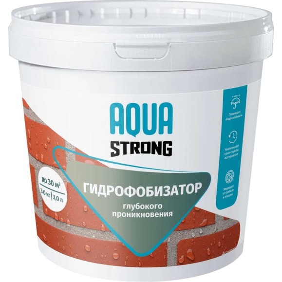 Пропитка гидрофобизатор Aquastrong 10 л 4607130865057 Пропитка гидрофобизатор Aquastrong 10 л 4607130865057