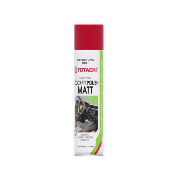 Полироль-пластика с матовым эффектом Totachi COCKPIT POLISH MATT 0,4 л, с запахом зеленого яблока 8.9999999999999996E+240